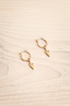 Euphyllia Golden Hoop Earrings with Arrow | La Petite Garçonne