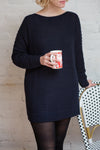 Eutin Black Long Sleeve Knit Sweater | La petite garçonne model