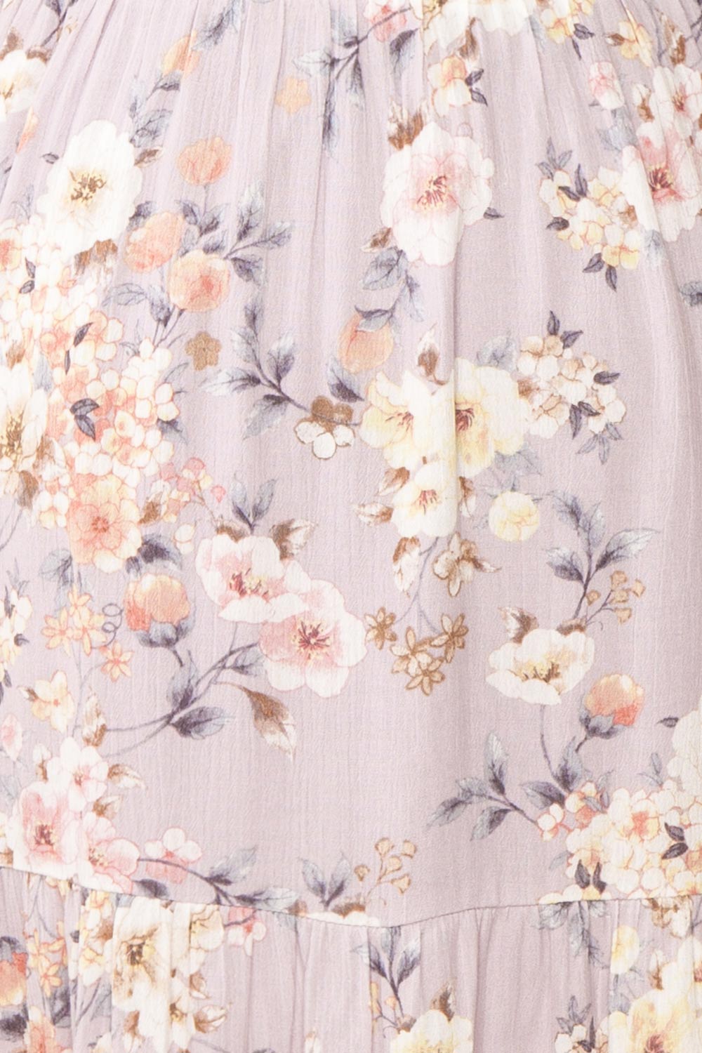Evalina Lavender Floral Midi Dress | Boutique 1861 fabric 