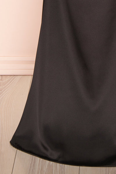 Evolet Black Off-Shoulder Corset Maxi Dress | Boudoir 1861 bottom