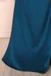 Evolet Navy Off-Shoulder Corset Maxi Dress | Boudoir 1861 bottom