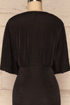 Faaneshavn Black Short Fitted Dress back close up | La Petite Garçonne