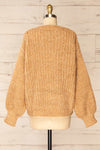 Fagerasen Caramel Oversized Knit sweater | La petite garçonne back view