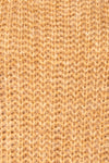 Fagerasen Caramel Oversized Knit sweater | La petite garçonne  fabric