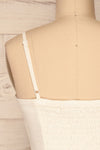 Fagerheim Nuage White Button-Up Crop Camisole | La Petite Garçonne 6
