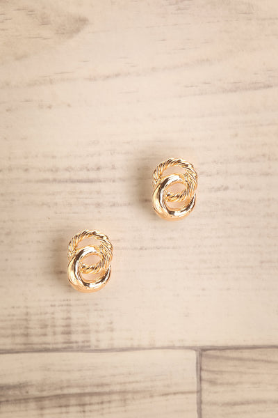 Fagervoll Gold Intersecting Circle Earrings | La Petite Garçonne