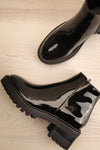 Failli Block Heel Rain Boots w/ Zip Detail | La petite garçonne flat view