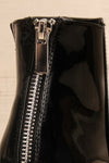 Failli Block Heel Rain Boots w/ Zip Detail | La petite garçonne back close-up