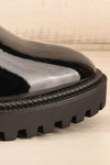 Failli Block Heel Rain Boots w/ Zip Detail | La petite garçonne side front close-up