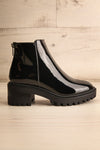 Failli Block Heel Rain Boots w/ Zip Detail | La petite garçonne side view
