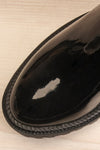 Failli Block Heel Rain Boots w/ Zip Detail | La petite garçonne flat close-up