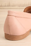 Faith Blush Leather Loafers | La petite garçonne back close-up