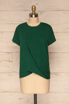 Fallebo Seaweed Green Short Sleeved T-Shirt front view | La Petite Garçonne