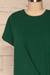 Fallebo Seaweed Green Short Sleeved T-Shirt front close up | La Petite Garçonne