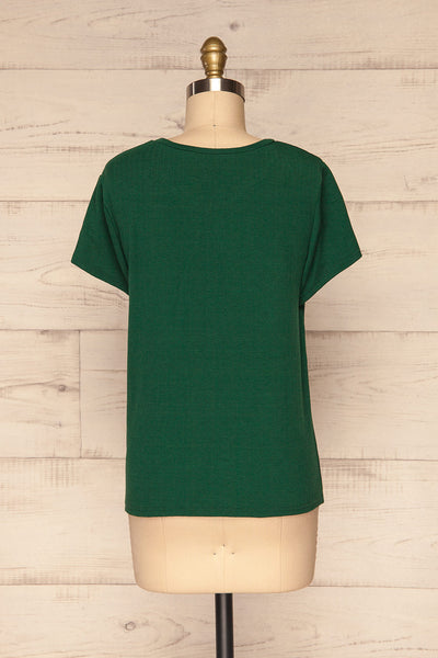 Fallebo Seaweed Green Short Sleeved T-Shirt back view | La Petite Garçonne