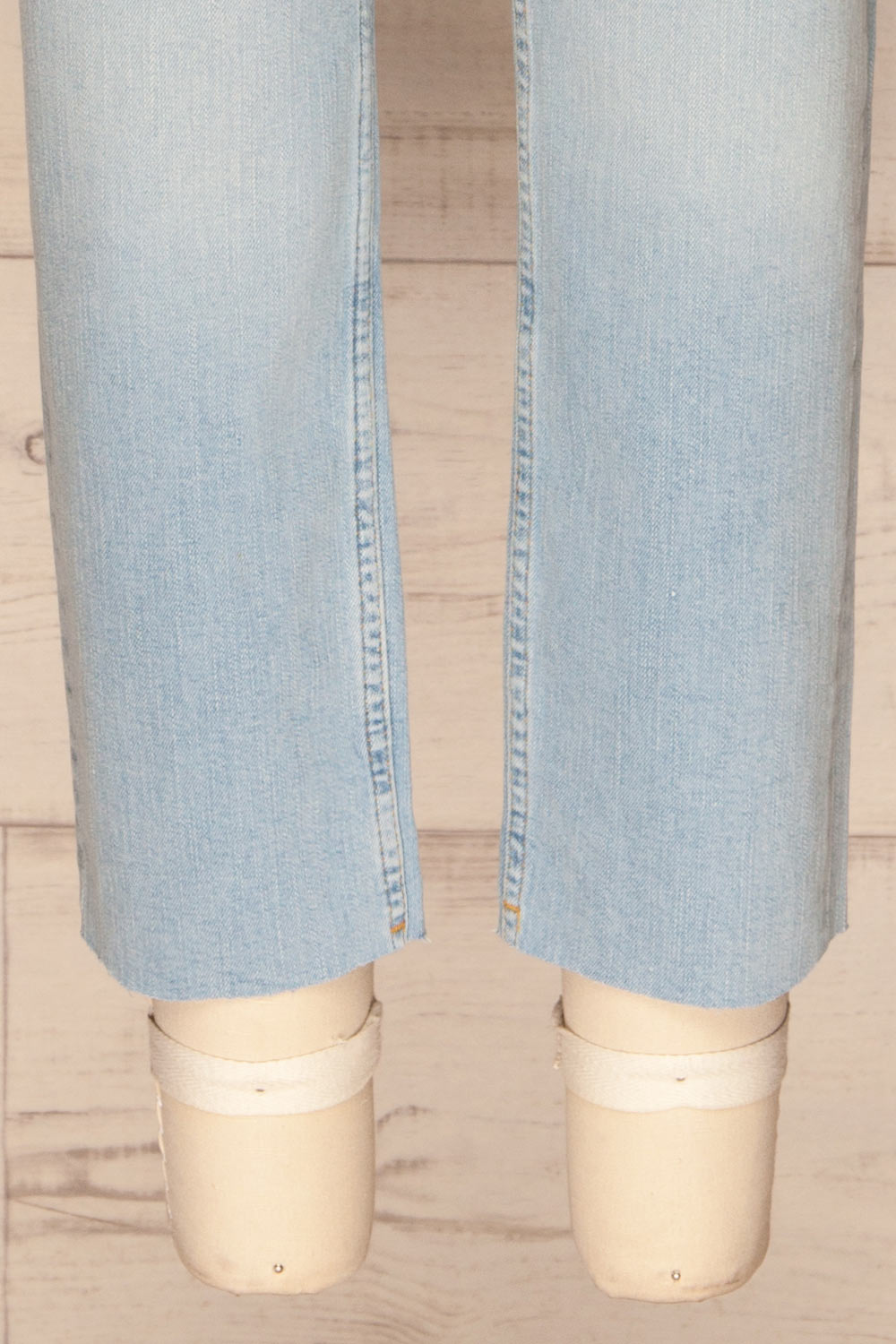 Fallmoen Light Blue High Waisted Jeans legs | La petite garçonne