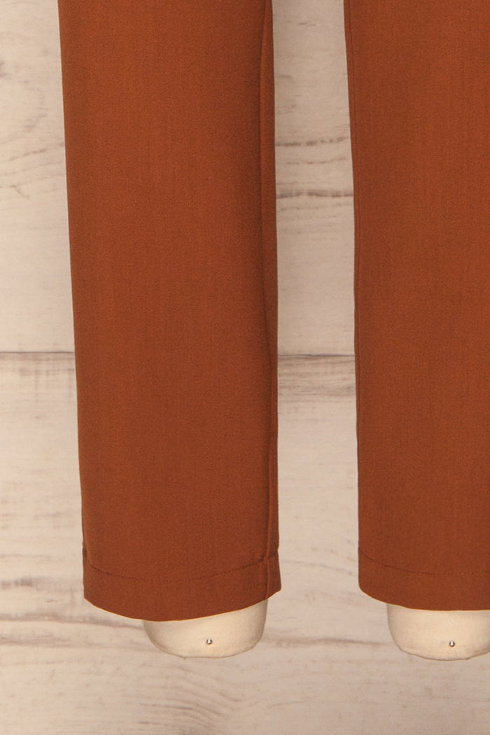 Falstad Rust Fitted Pants | La petite garçonne