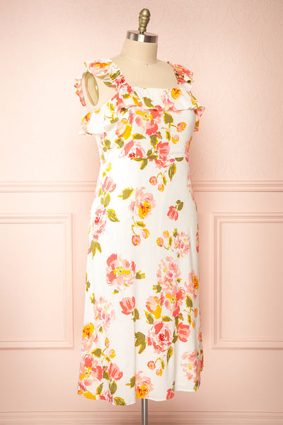 Fanella Floral Midi Dress | Boutique 1861 side view