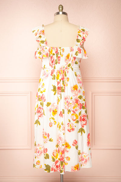 Fanella Floral Midi Dress | Boutique 1861 back view