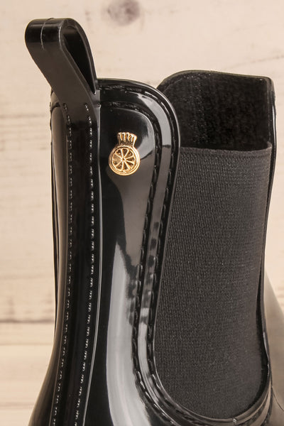 Farnorough Warm Black Boots | Bottes | La Petite Garçonne back close-up