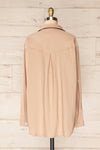 Faro Beige Button-Up Long Sleeve Shirt | La petite garçonne back view