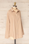 Faro Beige Button-Up Long Sleeve Shirt | La petite garçonne side view