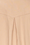 Faro Beige Button-Up Long Sleeve Shirt | La petite garçonne texture