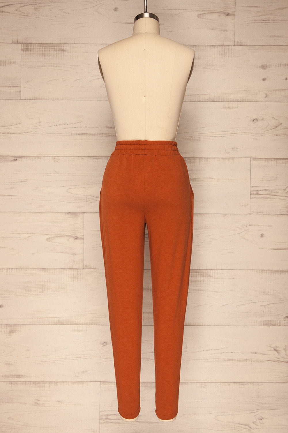 Faugeli Clay Burnt Orange Jogging Pants | La Petite Garçonne back view 