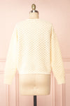 Fauna Ivory Open-Work Sweater | Boutique 1861 back view