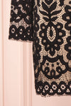 Federica Black & Beige Lace Dress | Robe Noire sleeve close up | Boutique 1861