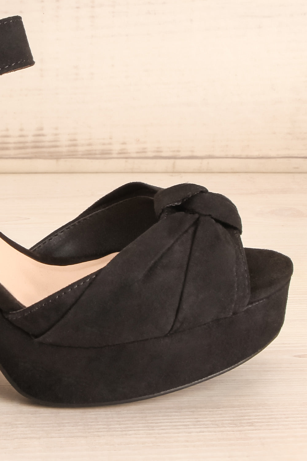 Fenoux Noir Black Block Heeled Platform Sandals | La Petite Garçonne 7