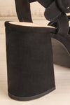 Fenoux Noir Black Block Heeled Platform Sandals | La Petite Garçonne 9