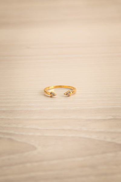 Fensmark Open Gold Ring with Crystals | La Petite Garçonne Chpt. 2 4