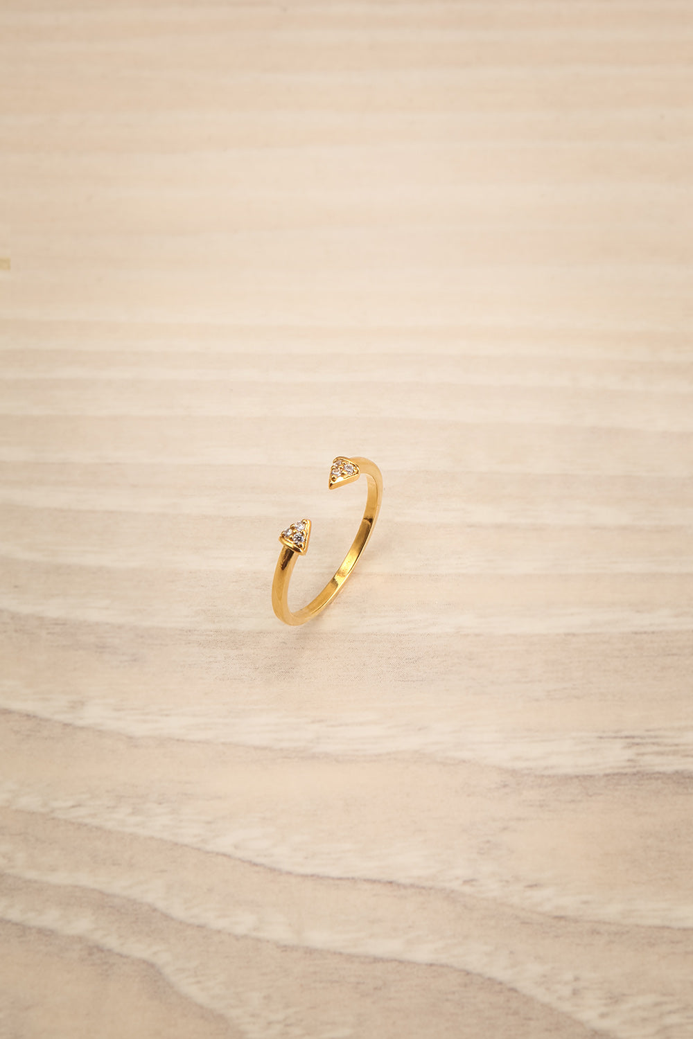 Fensmark Open Gold Ring with Crystals | La Petite Garçonne Chpt. 2 1