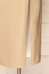 Fernando Taupe Faux-Leather Midi Pencil Skirt | La petite garçonne bottom