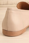 Fernn Taupe Leather Loafers | La petite garçonne back close-up