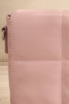 Fers Dusty Pink Quilted Faux-Leather Handbag w/ Strap | La petite garçonne close-up