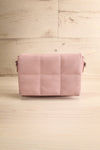 Fers Dusty Pink Quilted Faux-Leather Handbag w/ Strap | La petite garçonne