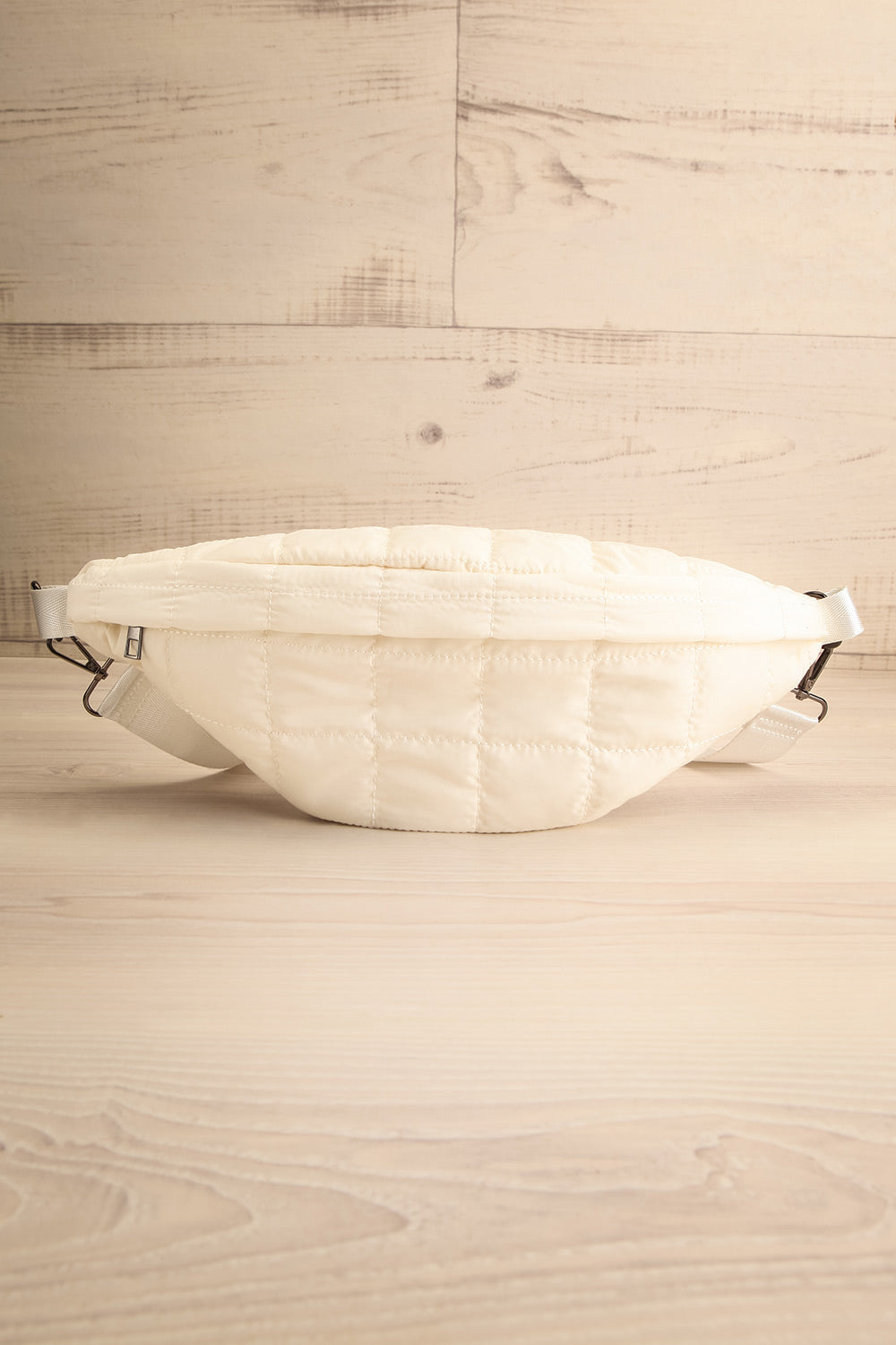 Filippa Ivory Quilted Fanny Pack | La petite garçonne front view