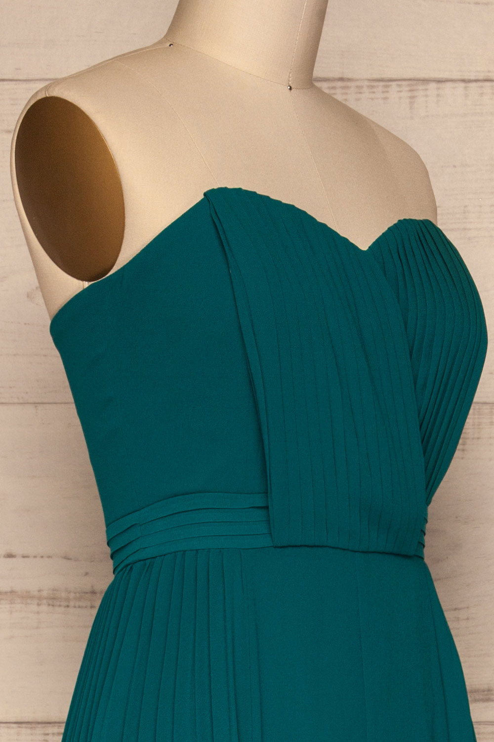 Fiorella Bustier Wide Leg Jumpsuit | La Petite Garçonne side close-up