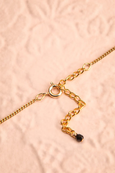 Fira Secret Black Floral Locket Necklace | Boutique 1861 closure