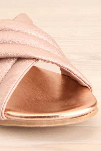 Flondary Rose Gold Slip-On Sandals | La Petite Garçonne Chpt. 2 4