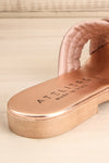 Flondary Rose Gold Slip-On Sandals | La Petite Garçonne Chpt. 2 9