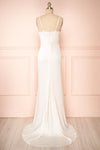 Florence Ivory Bridal Satin Maxi Dress | Boudoir 1861 back view
