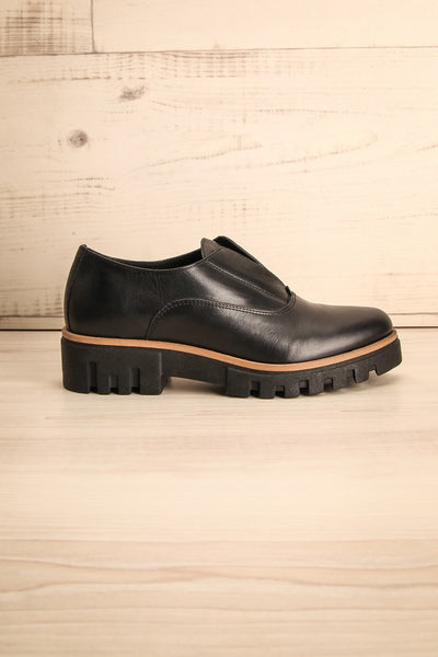 Forth - Black leather Ateliers flat shoes