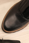 Forth - Black leather Ateliers flat shoes