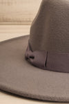 Fraises Des Bois Grey Wide Brim Felt Hat | La petite garçonne close-up