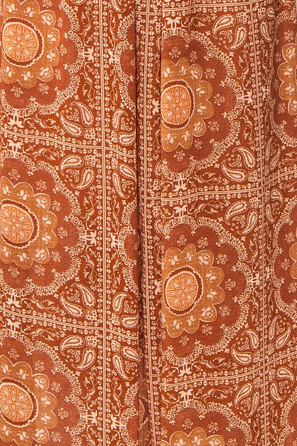 Frankie Rust Paisley Pattern Midi Dress | Boutique 1861 fabric 