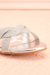 Fraxinelle Silver Sandals | Sandales | Boudoir 1861 front close-up
