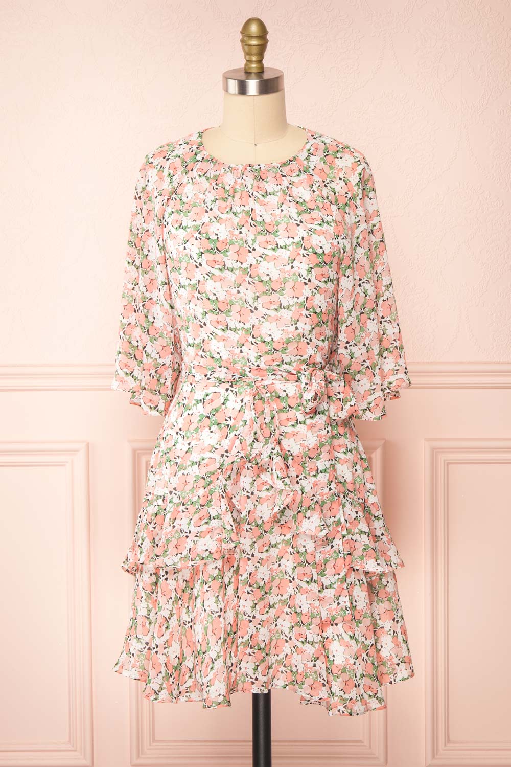 Ellin Short Floral Dress | Boutique 1861  front view